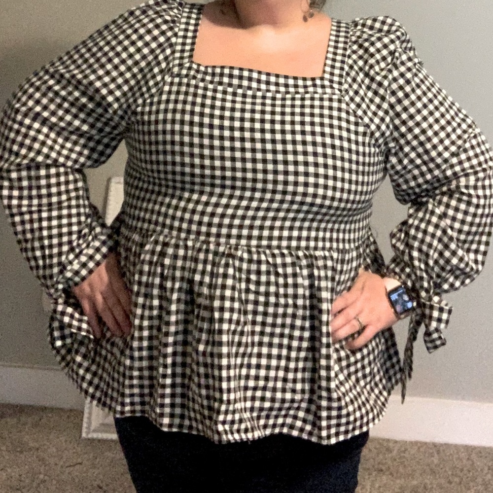 Buffalo plaid top
